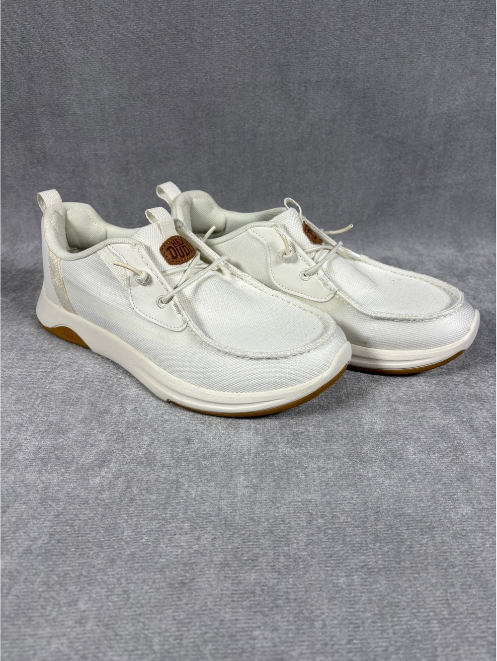 Hey Dude Wally Drift Mesh White Slip On Casual Shoes M8 W10